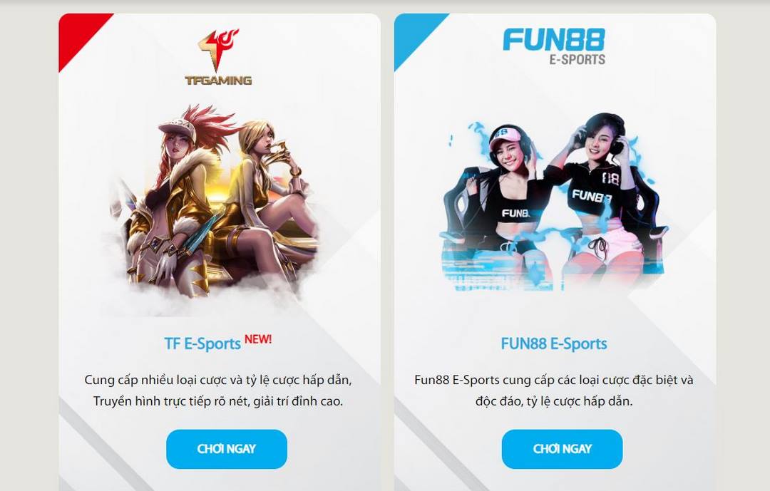 Cá cược thể thao điện tử Fun88