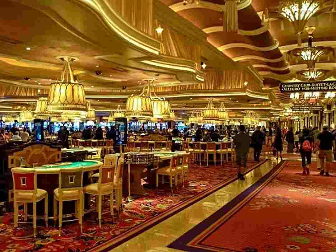 Sảnh Casino sạch sẽ và đặc biệt thoáng mát thoải mái