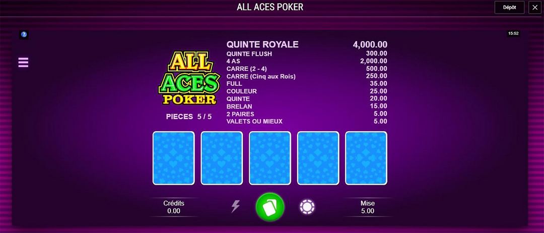 Con đẻ của nhà cung cấp mang tên All Aces Poker